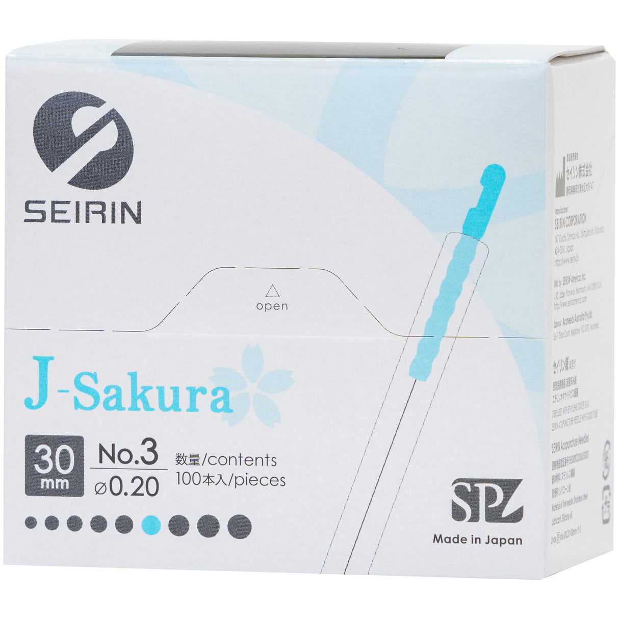 Seirin J-Type Sakura (Tube) - Akupunkturnål